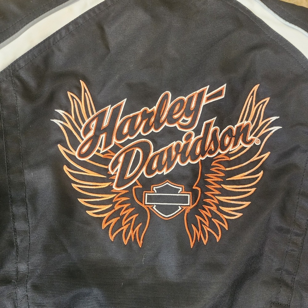 Vintage Harley-Davidson Women Xl Juneau Waterproof Black Functional Jacket C31 - Picture 12 of 12